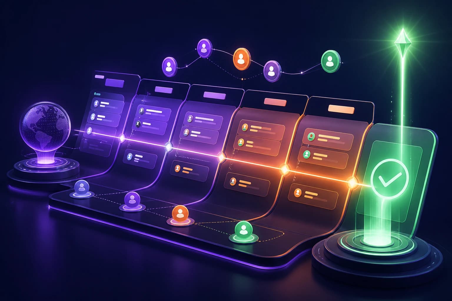 Sales teams inside the BridgeConnect platform
