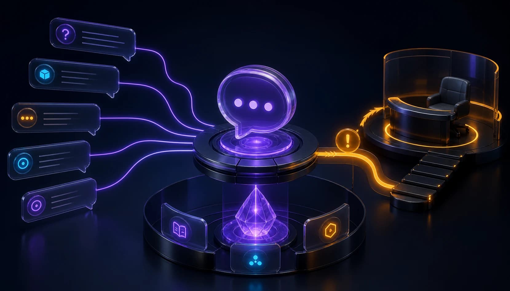 Support Agent inside the BridgeConnect platform