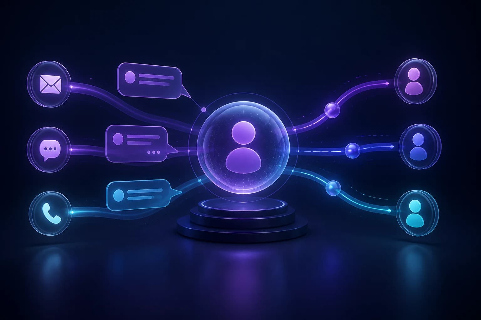 Communications inside the BridgeConnect platform