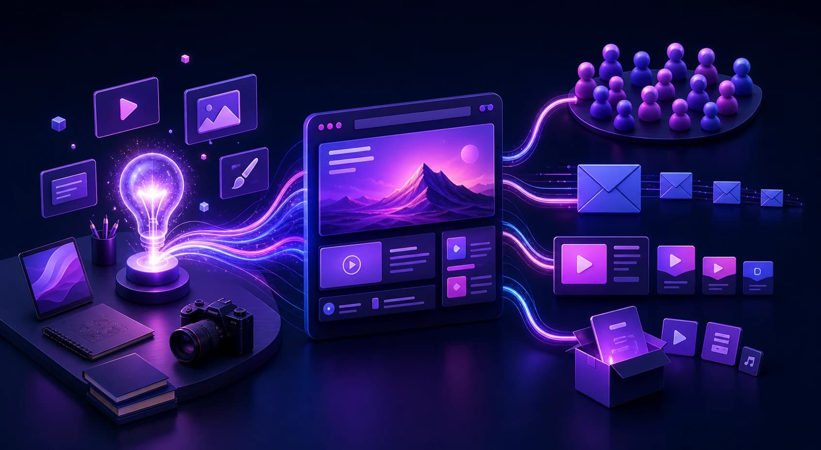 Creators and educators inside the BridgeConnect platform